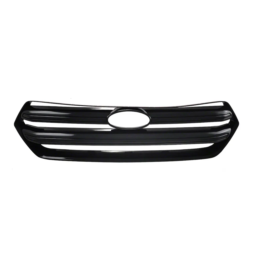 GI484BLK – COAST2COAST Grille Insert, Tape-On Overlay 1 Piece Gloss Black ABS Plastic